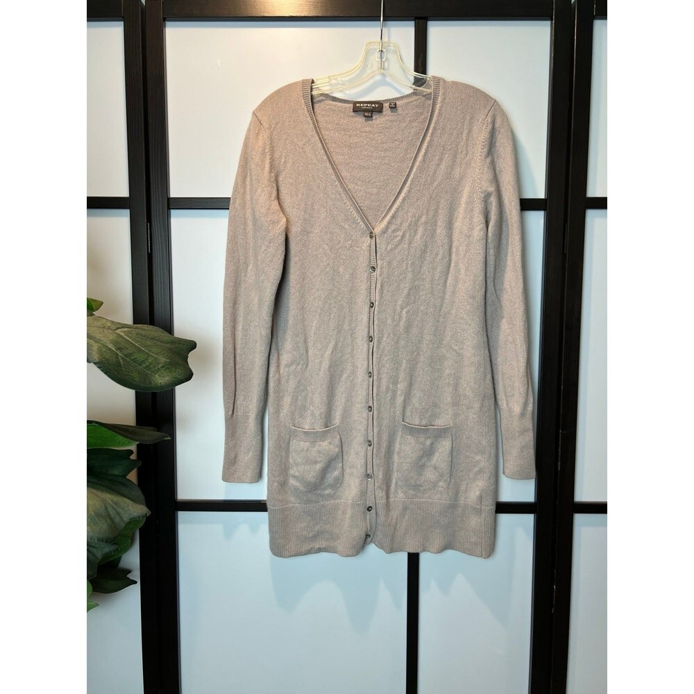 REPEAT 100% CASHMERE CARDIGAN SWEATER SIZE 42L